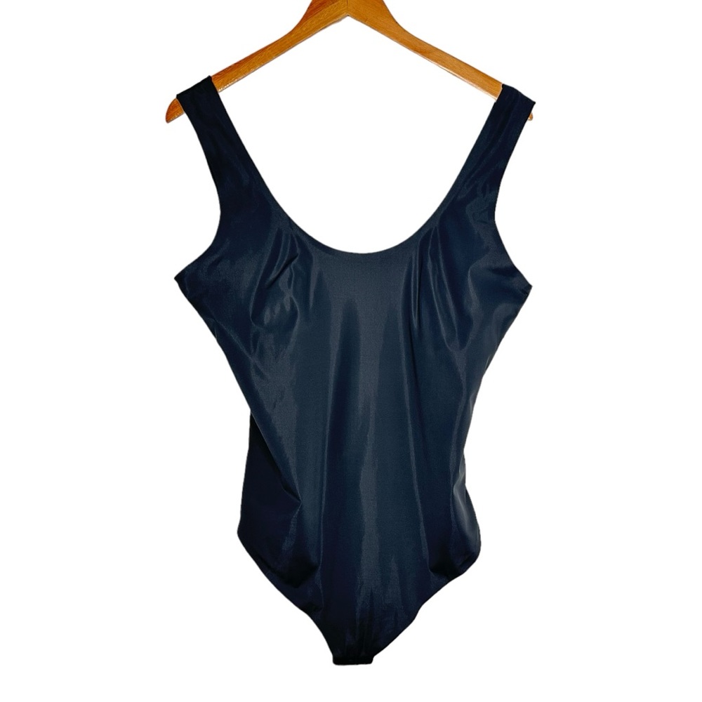 Pinsy Womens Shapewear Bodysuit Plus Size 1X Black Scoop Neck Thong Sleeveless